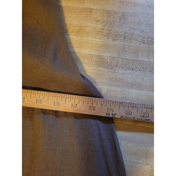 Anikka Becker Sleeveless Round Neck 100% Linen Swing Mini Dress Brown Womens 6 - Picture 9 of 11